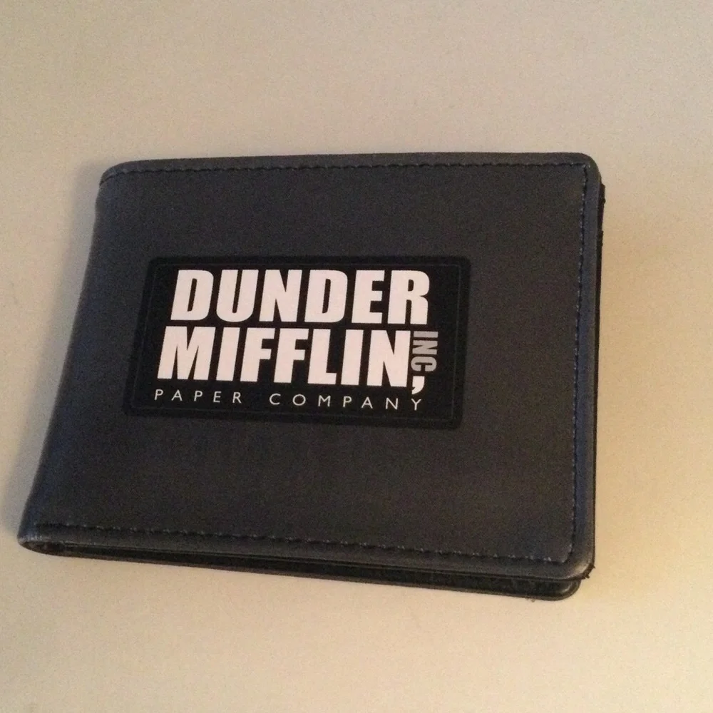 CONCEPT ONE DUNDER MIFFLIN THE OFFICE BIFOLD WALLET GREY NWOT
